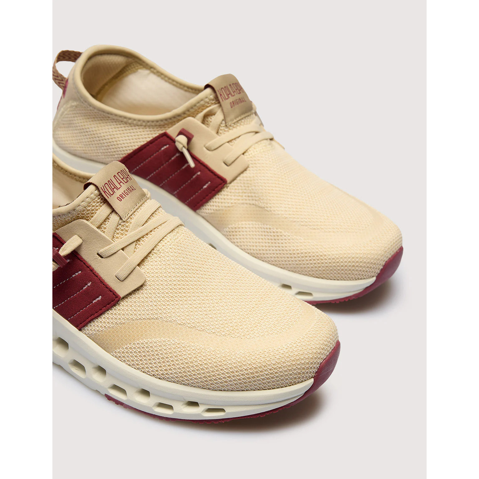 Sneaker Beige y Burdeos - Echo