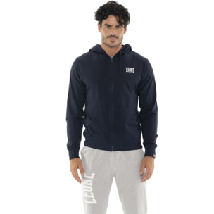 Felpa con cappuccio e zip intera HJ da uomo