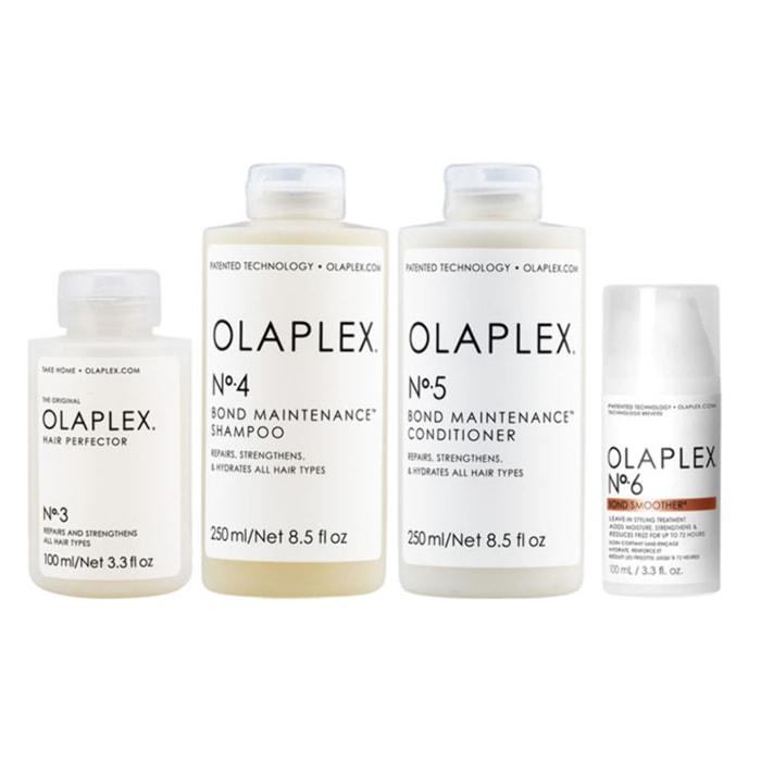 OLAPLEX Kit Hair Perfector N°3 + Shampoo N°4 + Conditioner N°5 + Smoother N°6