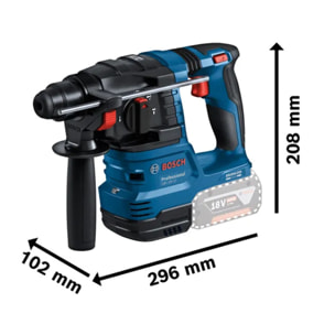 Perforateur SDS - PLUS GBH 18V-22 - BOSCH - Sans batterie, ni chargeur - L-Boxx - 611924001