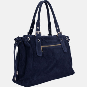 Borsa a mano da donna Made in Italy - Modello Celeste Plus - 100% pelle - 20.0 x 28.5 x 41.0 cm