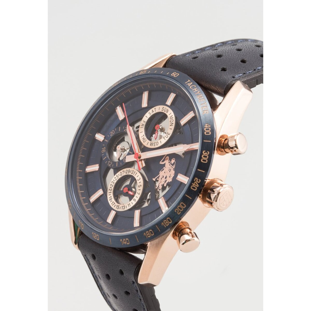 Cronografo U.S. Polo Assn. In pelle