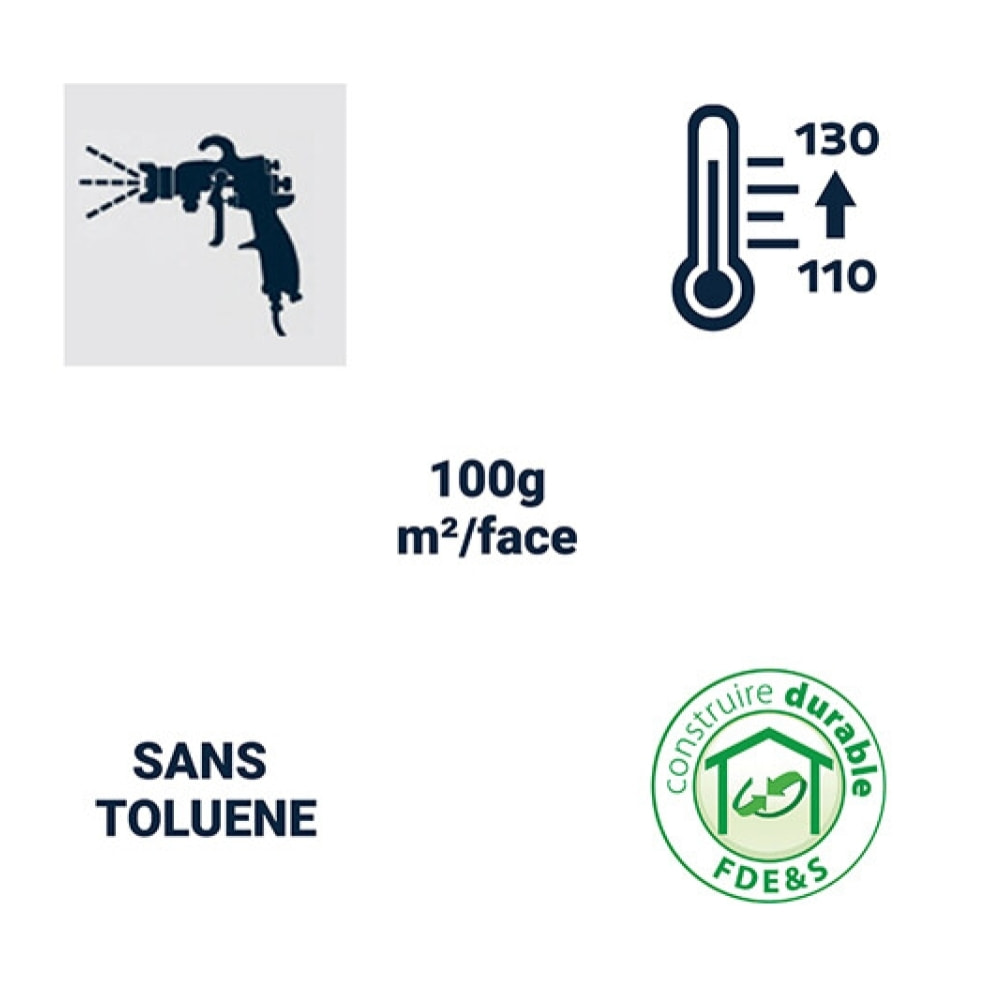 Bidon de colle AGOPLAC PISTO V6 BOSTIK NÉOPRÈNES PISTOLABLES - Rouge- 25L - 30604476