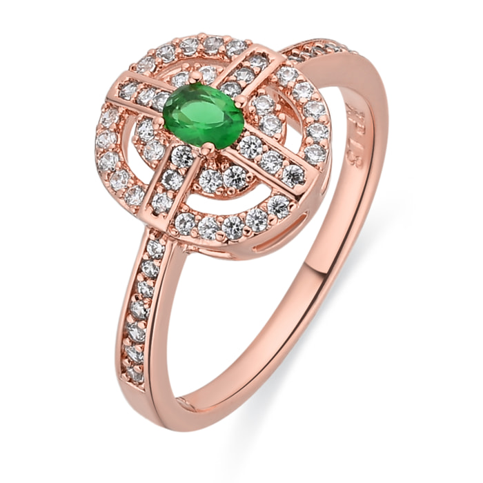 Anillo Nanash acabado oro rosa 18k