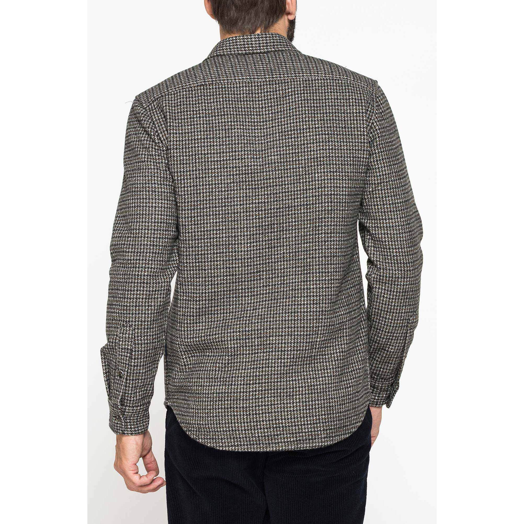 CAMICIA FANTASIA IN FLANELLA PESANTE CON DOPPIO TASCHINO