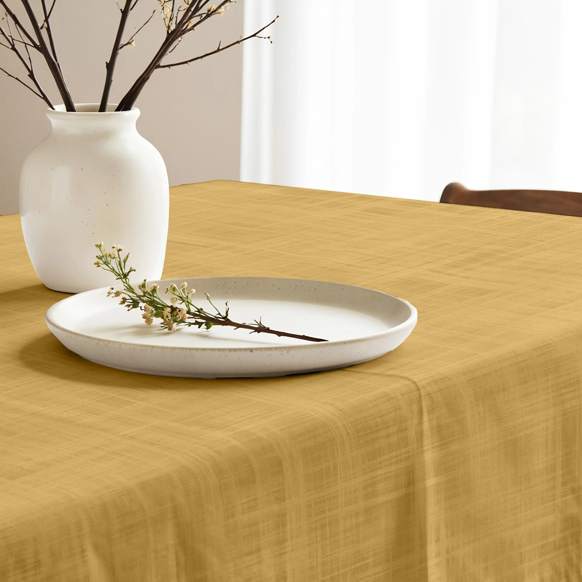 Nappe en résine anti-taches moutarde