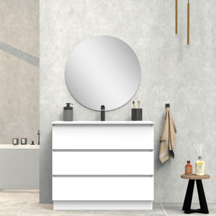 Ensemble de salle de bain IRONA 3C, 100cm, comprend lavabo et miroir