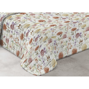 Quilt Trapuntino Piumino Estivo 100gr/mq Microfibra Disegno Summer Fiori Rosso D4