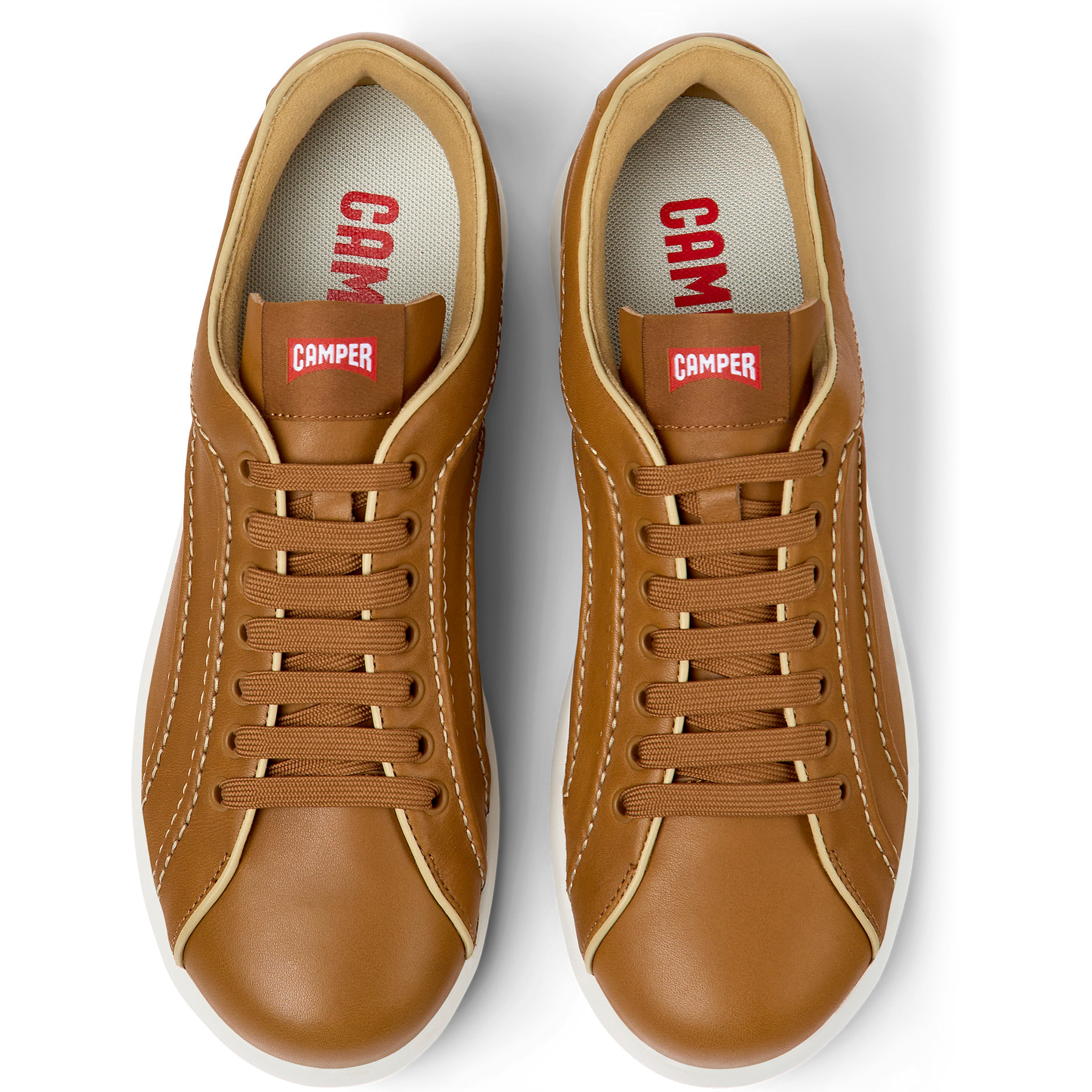 Zapatillas - CAMPER Pelotas XLF - Marron - Cuero liso
