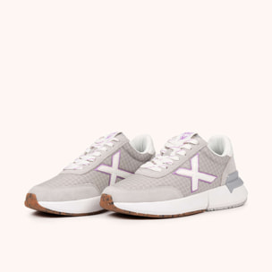 MUNICH VERSUS WMN 113 Sneakers Deportivas Grises y Lilas