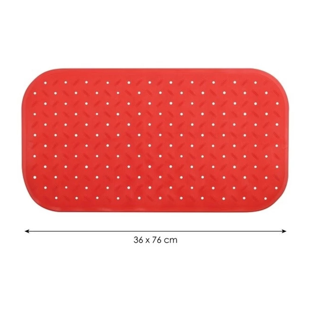 Tapis Fond de baignoire antidérapant Caoutchouc CLASS Rouge MSV