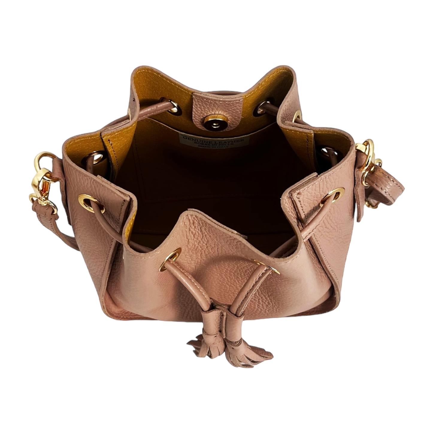 Bolso tipo cubo Cheval Firenze Matilde Rosa Empolvado