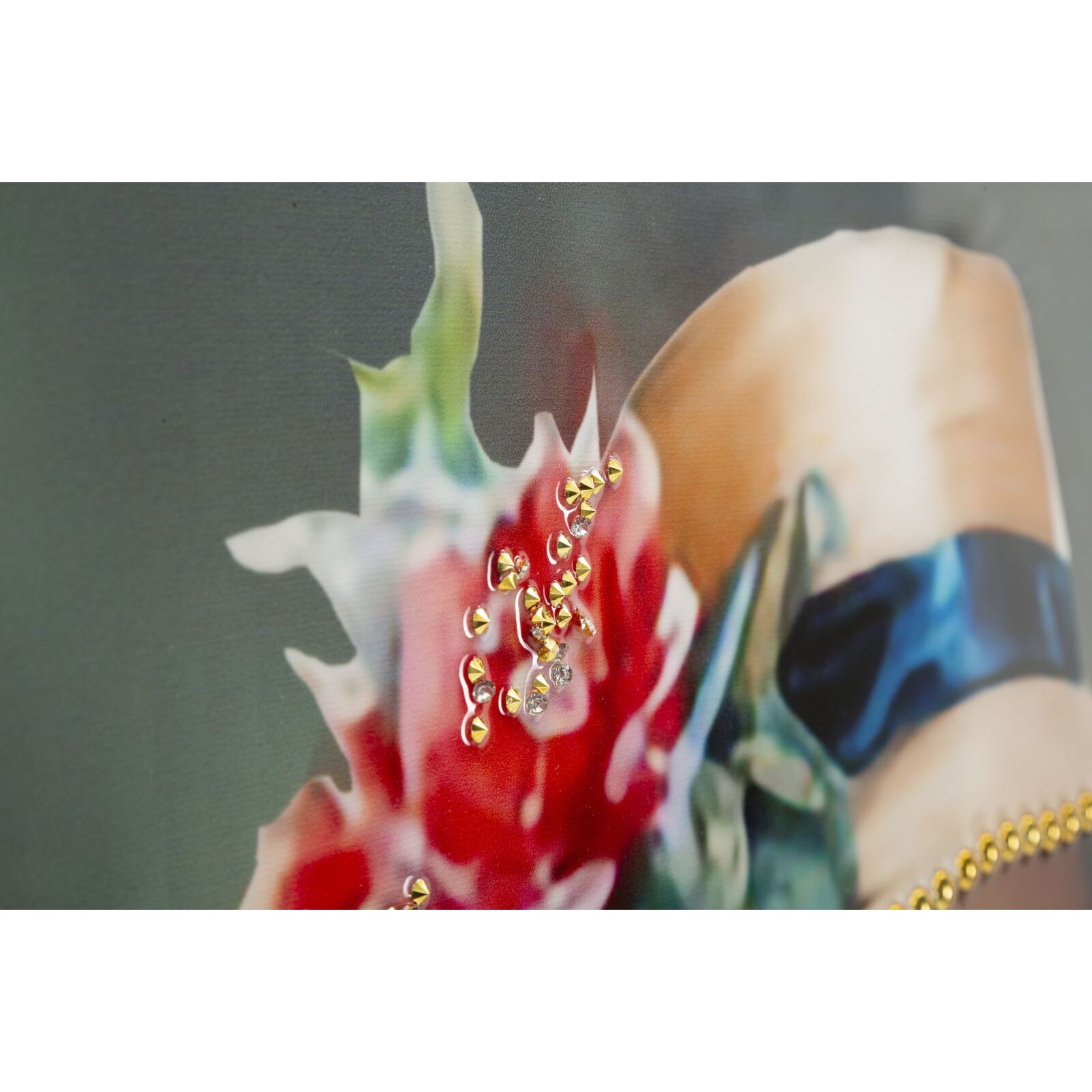 DIPINTO SU TELA LACCATO ELEGANT C/CORNICE -A- CM 52X4,5X152