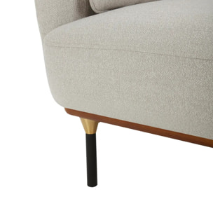 Canapé 2 places "Isée" - gris clair