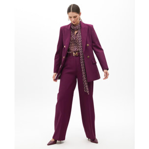 Pantaloni da completo dritti in tessuto confortevole