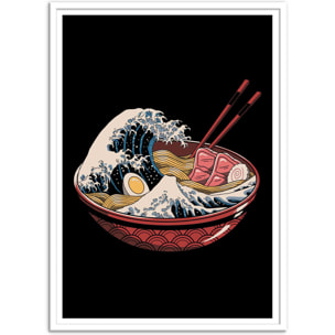 Affiche - The great ramen wave Black version - Vincent Trinidad