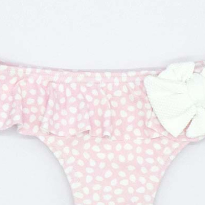 CULETÍN ROSA CON MOTAS BLANCAS