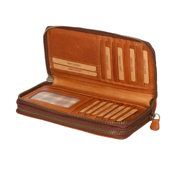 Portafoglio da uomo In Vera pelle Made in Italy 19x11x2,5 cm