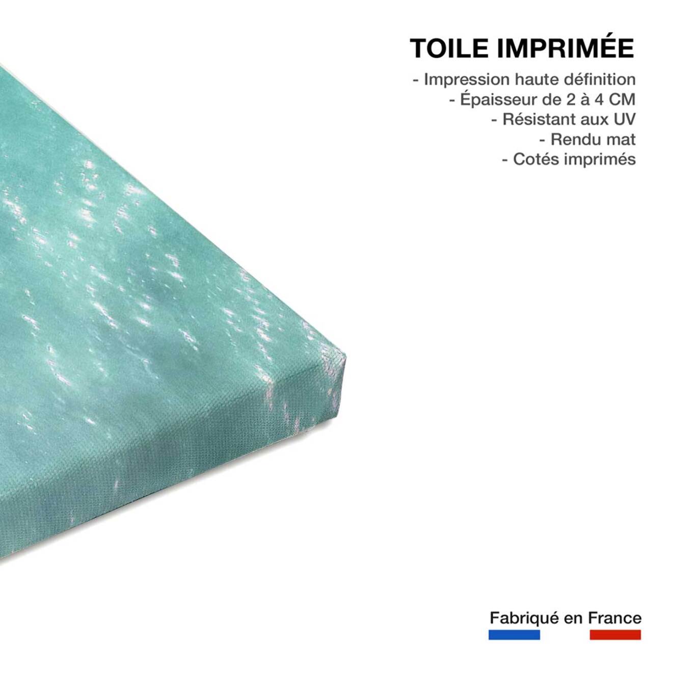 Tableau mer et plage plage rose à bali  Toile imprimée