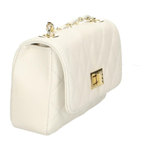 Chicca Borse Borsetta Clutch Bianco