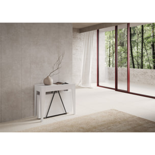 Consolle allungabile 90x42/302 cm Zima bianco frassino