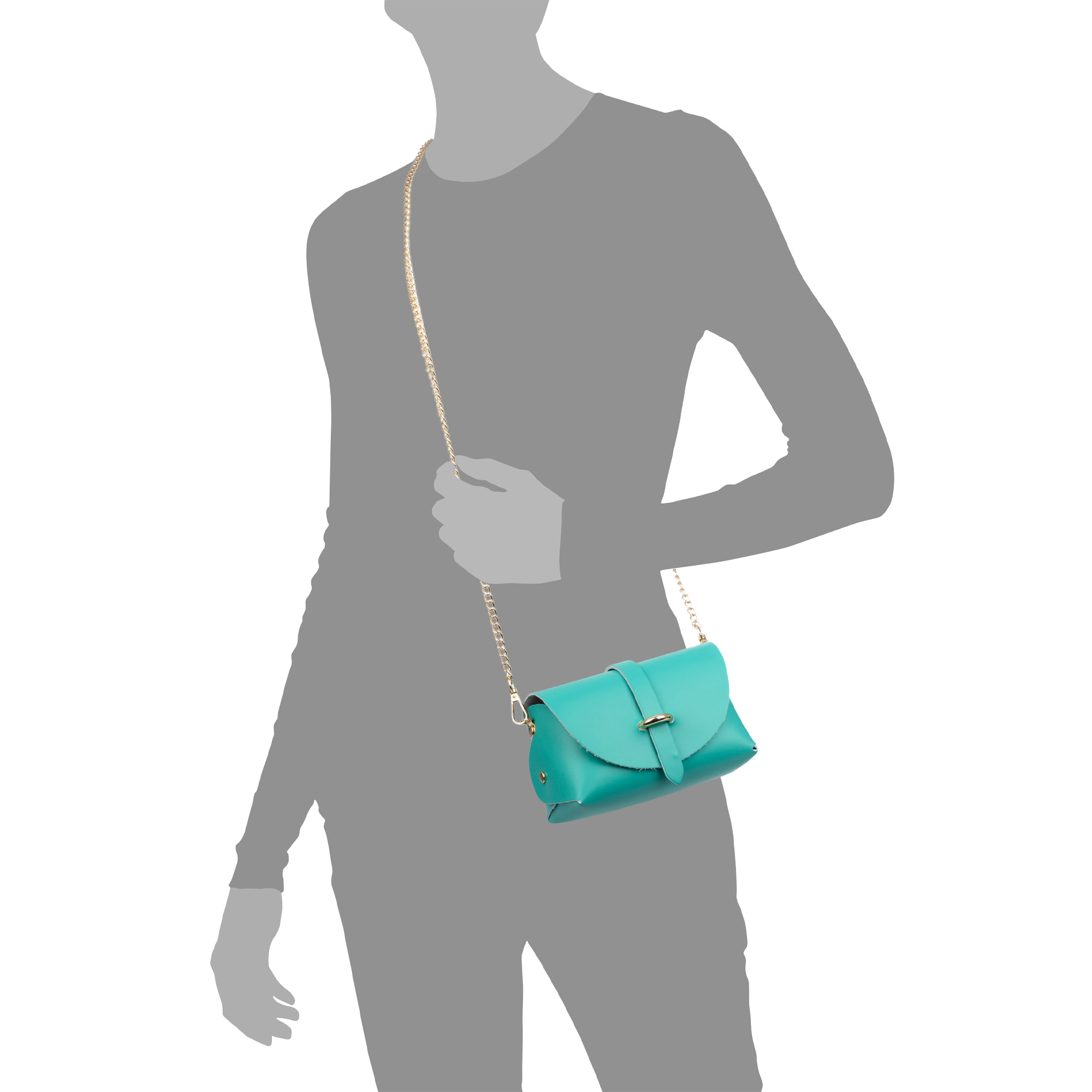 Aurora Borsa a tracolla Donna. Pelle autentica Ruga