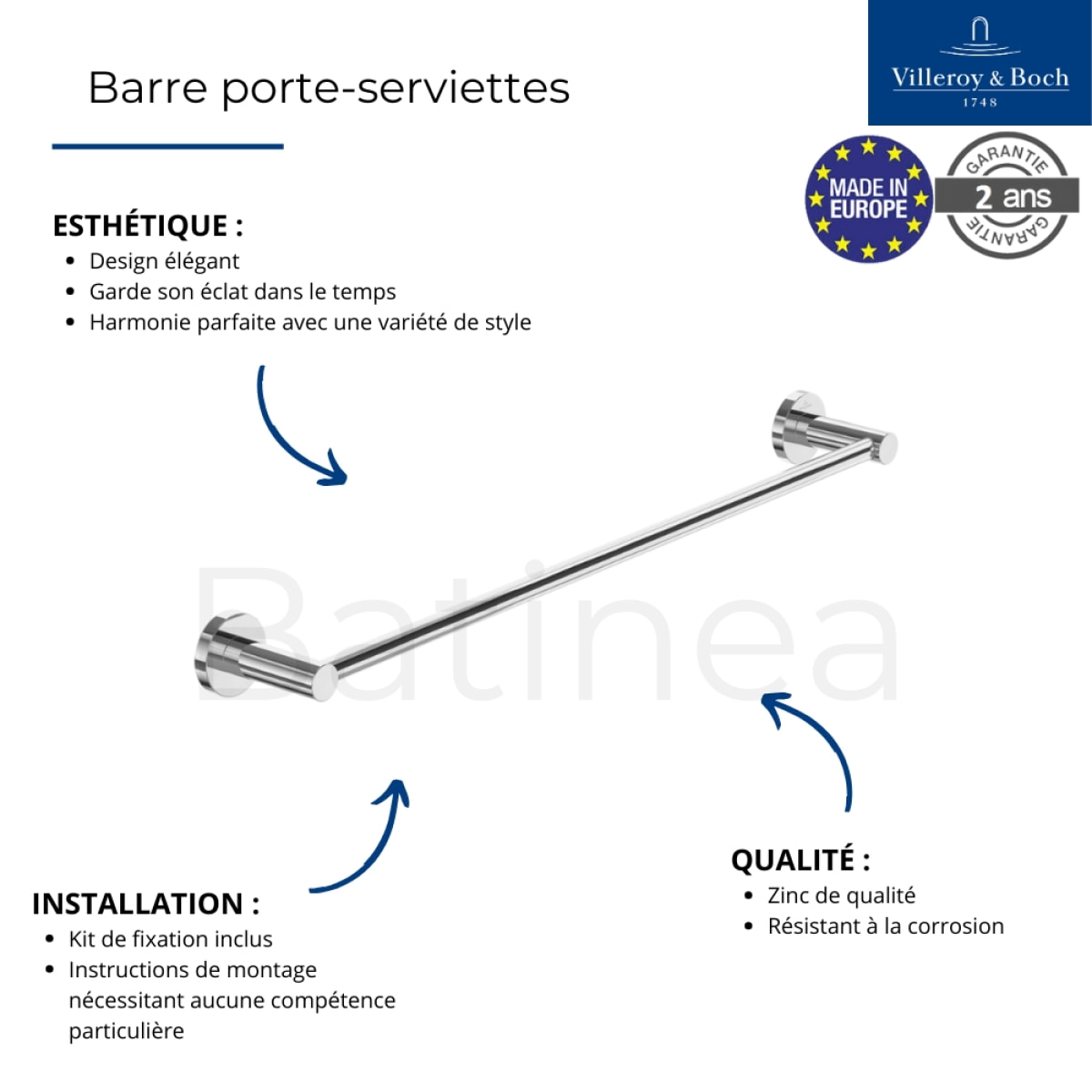 Barre porte-serviettes Elements - Tender