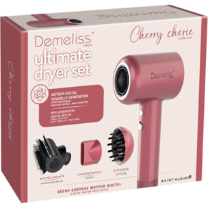 Sèche cheveux DEMELISS Ultimate Dryer Set Cherry Cherie