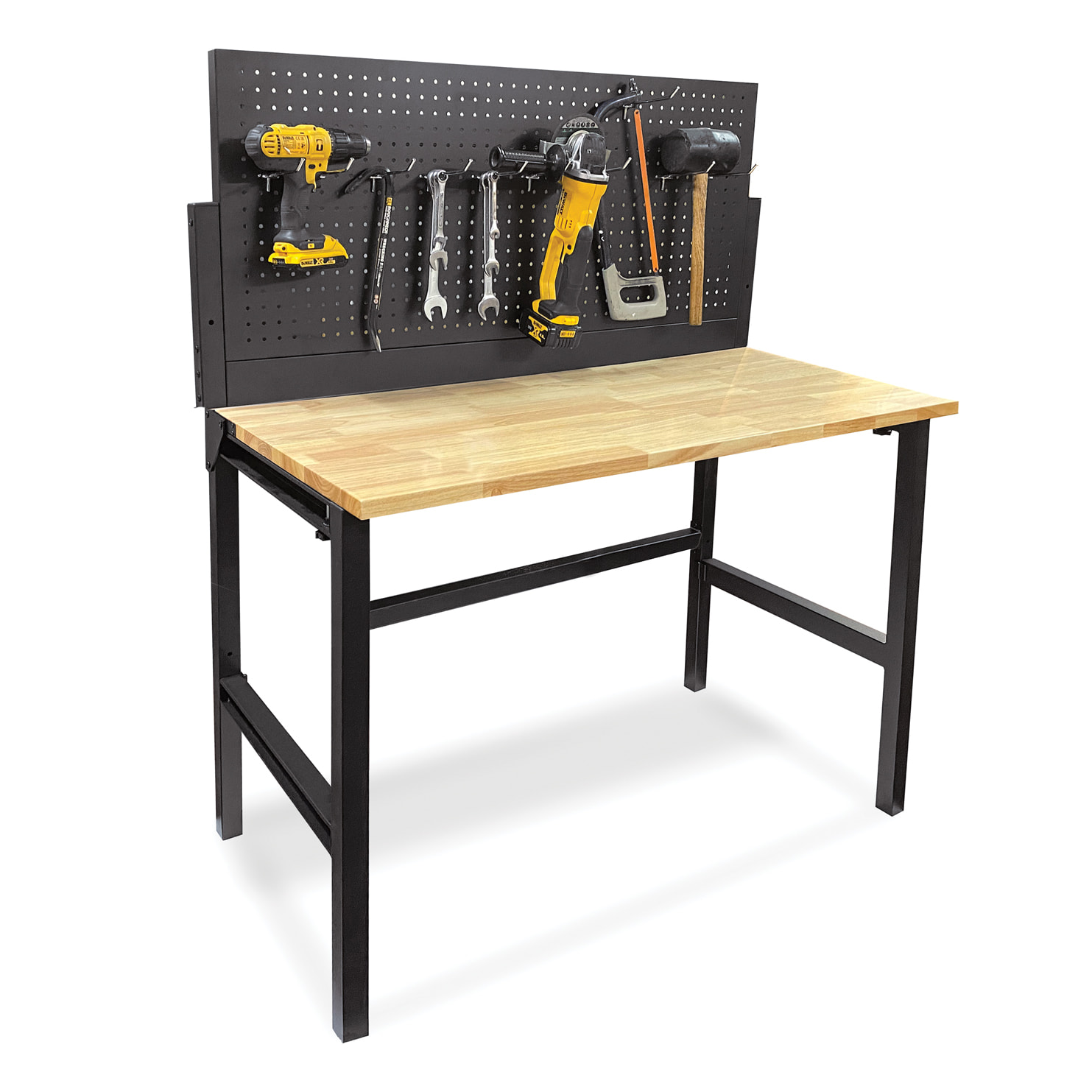 Phoenix TW Series TWD4723 Ã©tabli pliable 47 pouces noir avec plateau en hÃ©vÃ©a