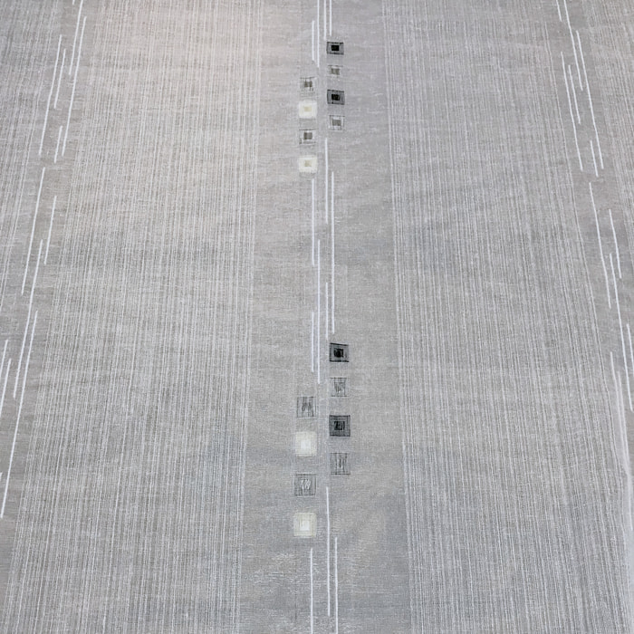 Tissu en étamine à jacquard - Gris clair