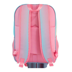 Zaino Primaria Blin Blin Gradient Pink con doppio scomparto adattabile al carrello.