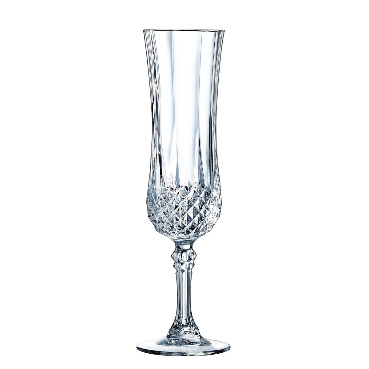 4 copas de champán 12 cl Longchamp - Cristal d'Arques