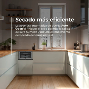 EVVO Di.4 Slim Lavavajillas Integrable 45cm Panelable 11 Cubiertos 8 Programas