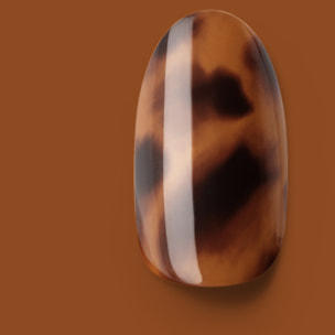 Pink Gellac 2007 Tortoise Touch - Faux ongles à presser - Faux-ongles réutilisables - Press-on nails