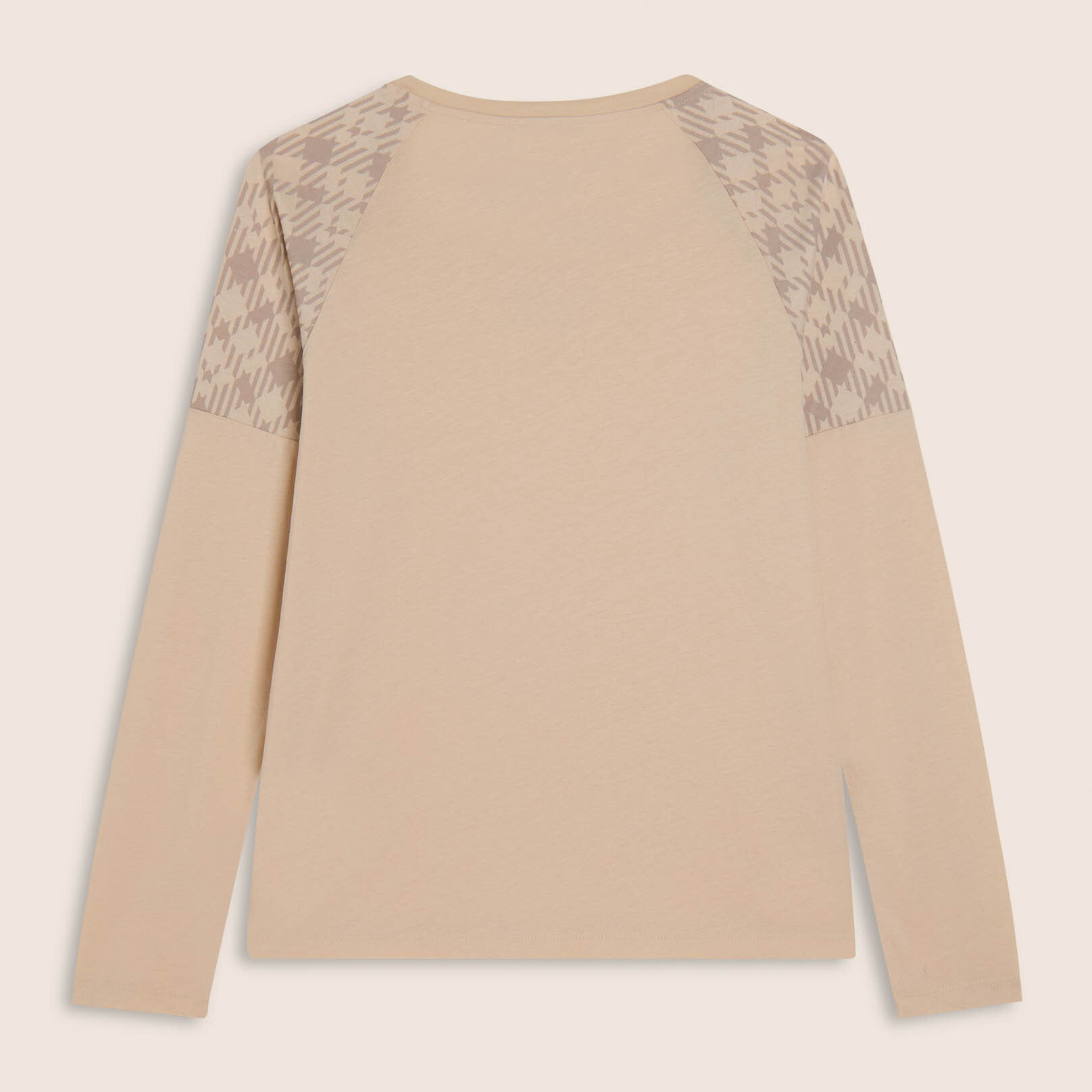T-shirt manica lunga con fondo asimmetrico