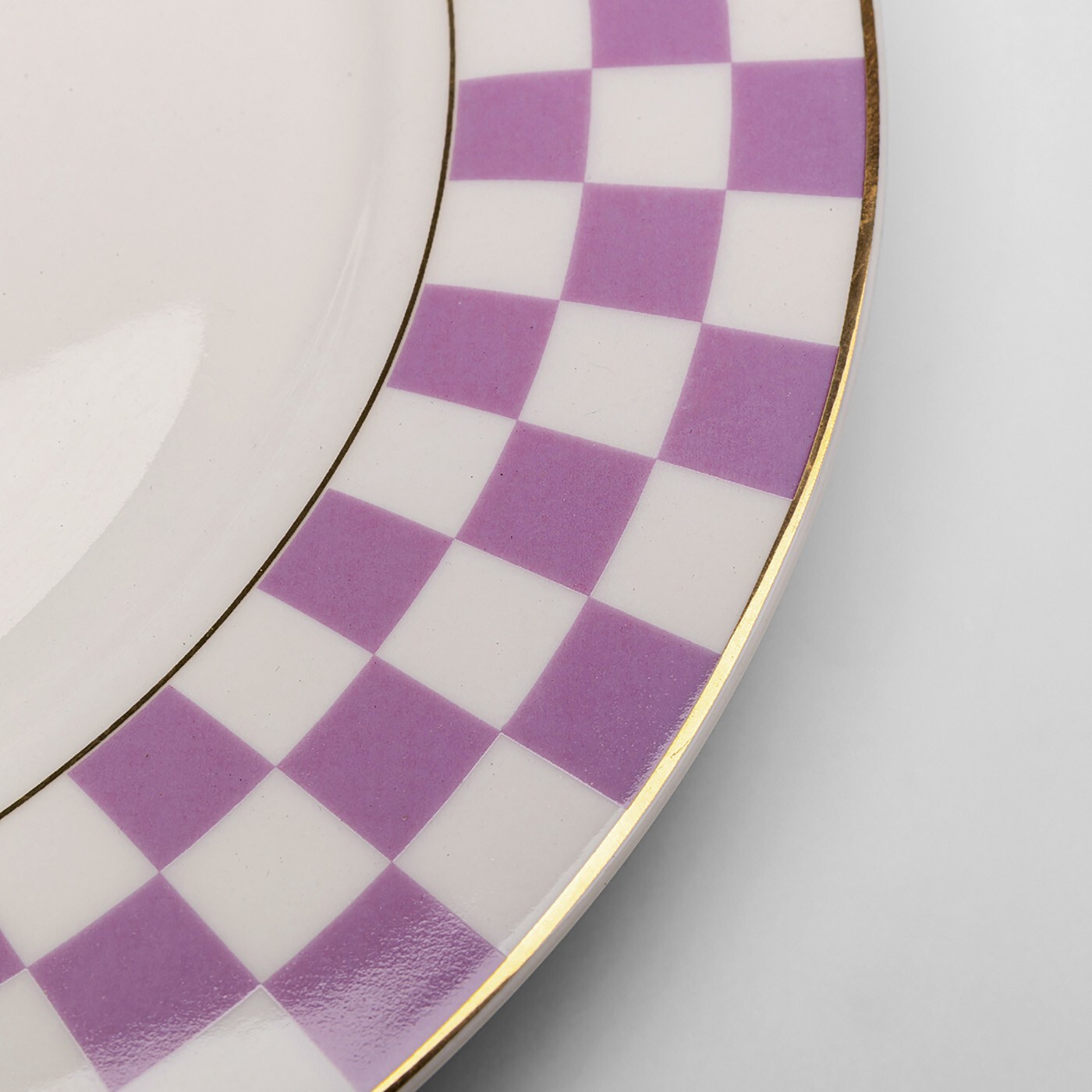 Assiettes Harlequin 21cm violettes set de 6 Kare Design