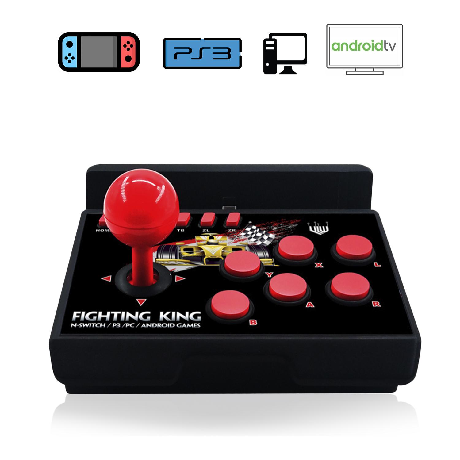 Joystick NS-007 gaming arcade de control para Nintendo Switch, PS3, PC y Android TV.