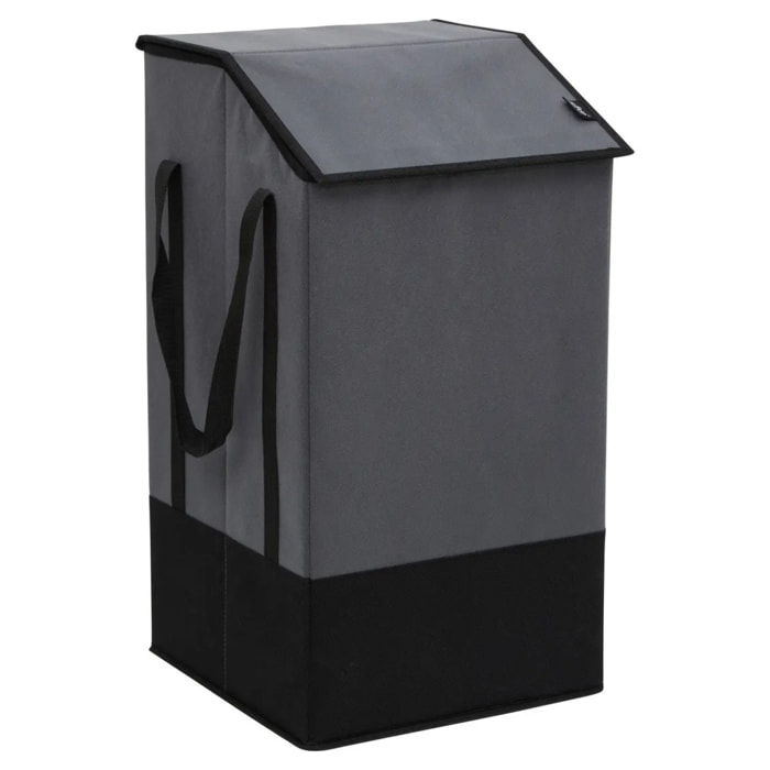 Panier à linge 45L gris