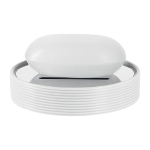 Porte savon Céramique TUBE RIBBED Blanc Spirella