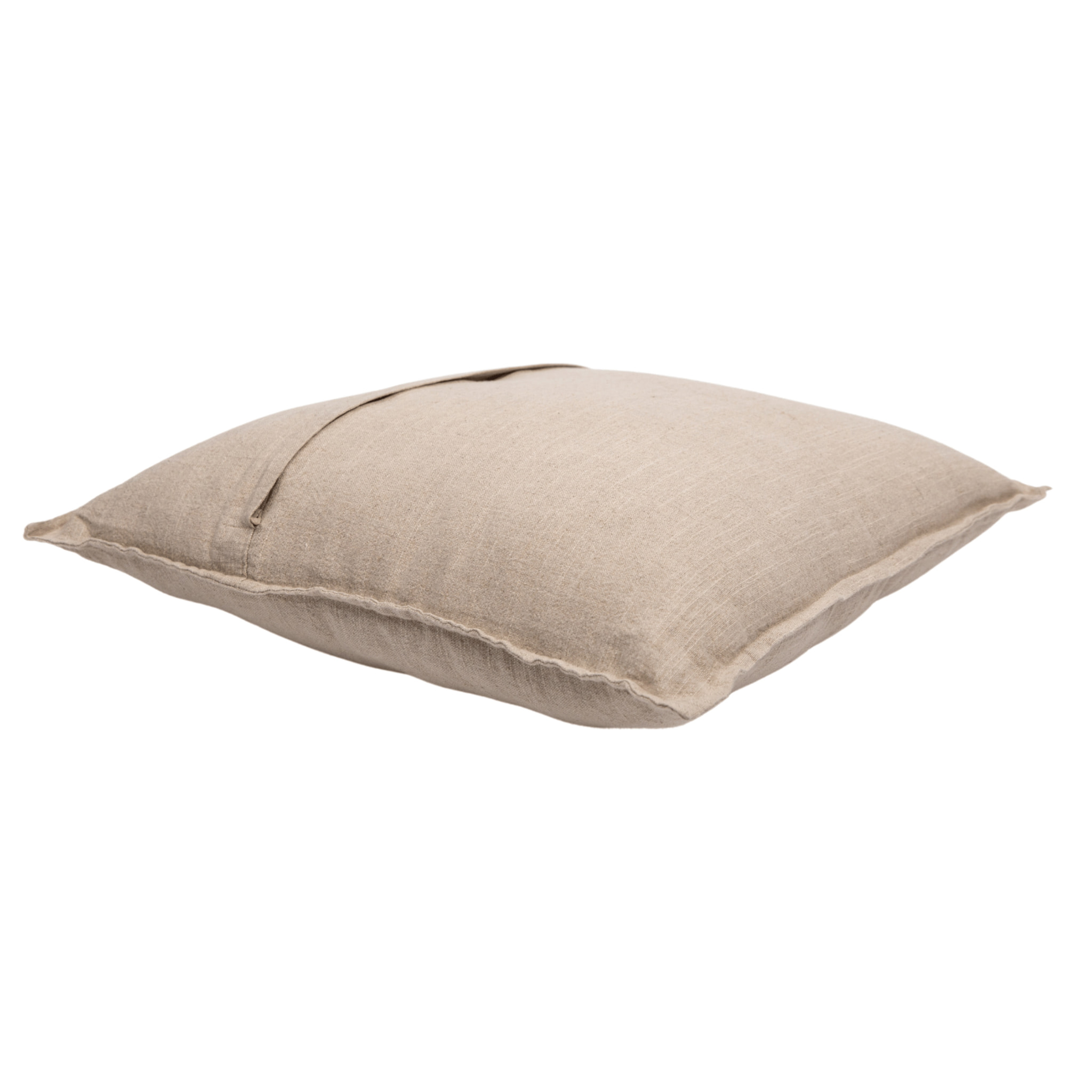 Coussin déhoussable en lin - Beige