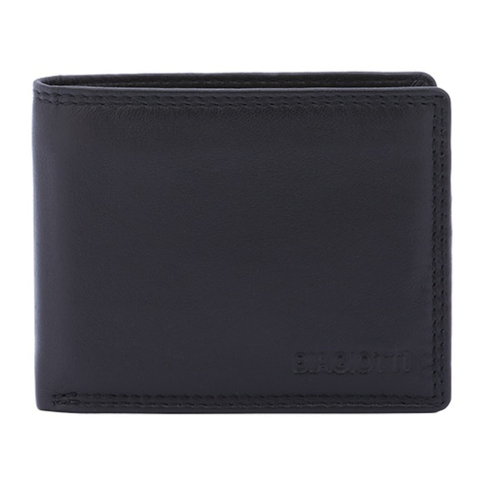 Portafoglio uomo in vera pelle - Modello False - Artigianale - 8.5 x 11.0 x 2.5 cm