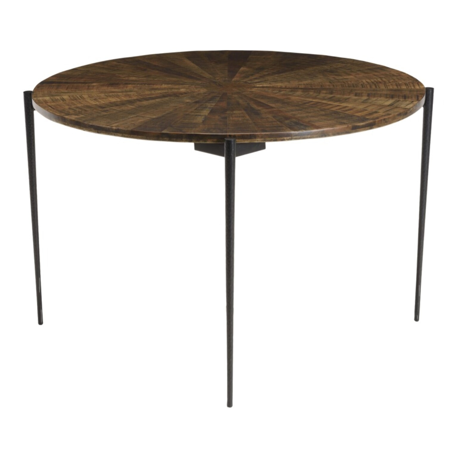 KIARA - Table à manger ronde 120x120cm en bois recyclé