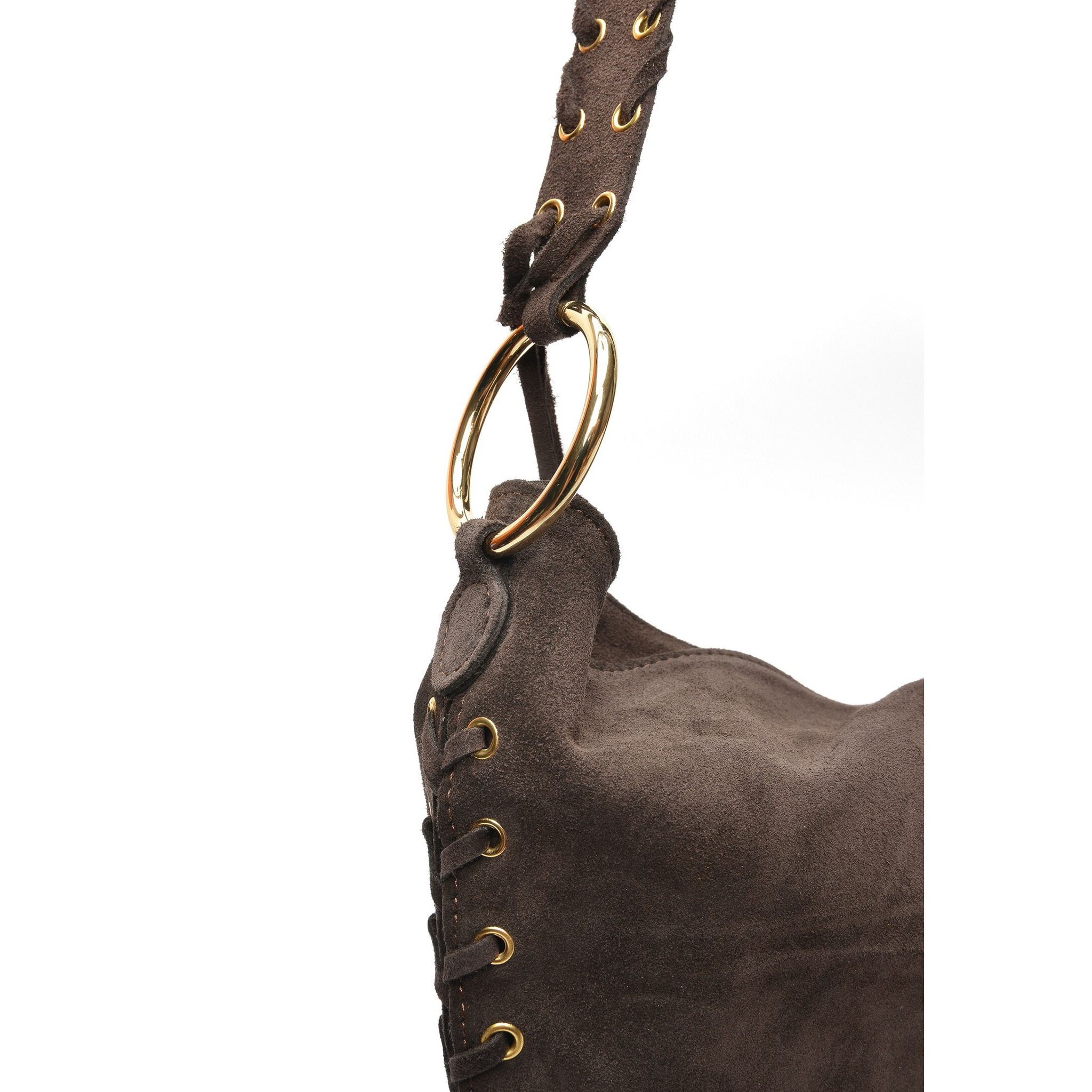 Borsa a tracolla Anna Luchini Marrone