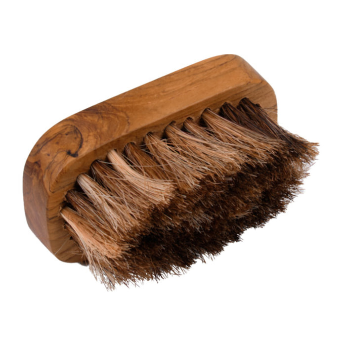 Brosse multifonction rectangulaire à poils doux et bois de teck - SALAH