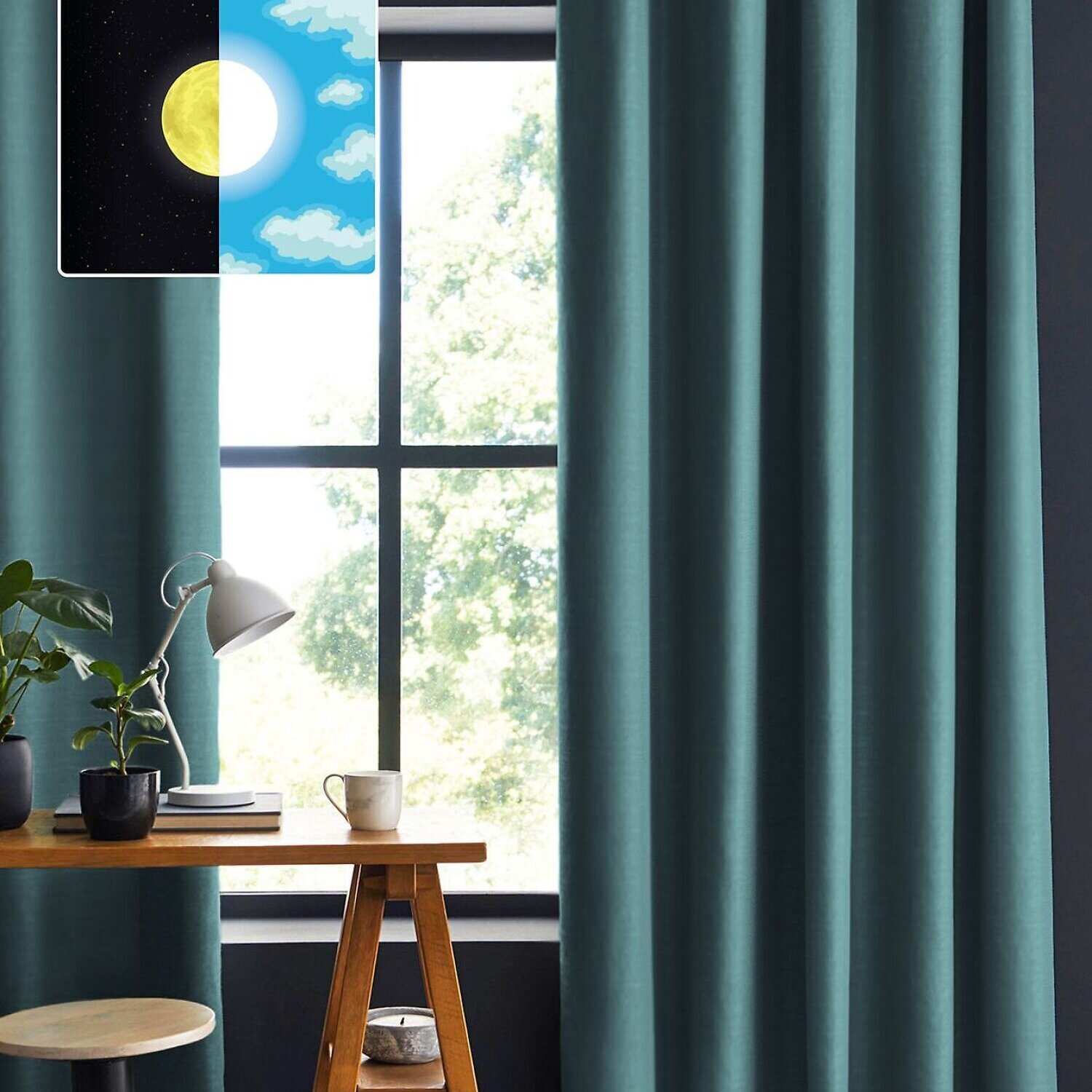 Rideau uni occultant 100%polyester