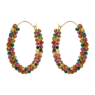 Pendientes Rend acabado oro amarillo 18k