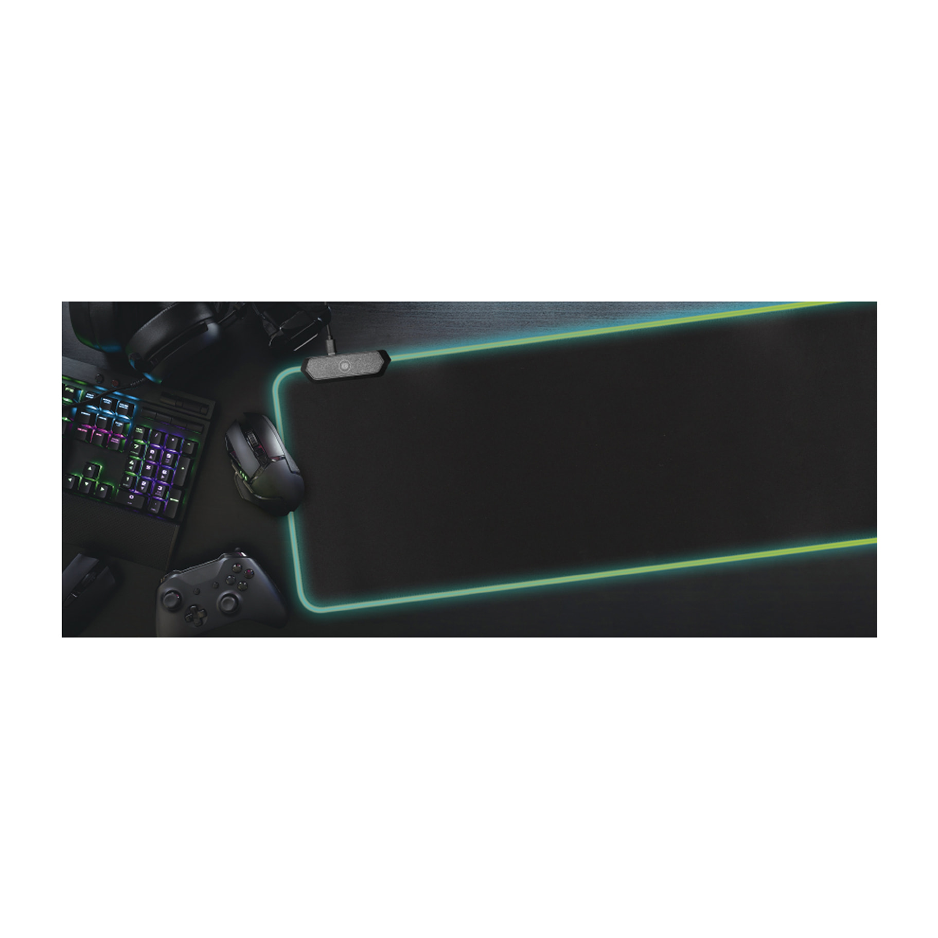TAPIS DE SOURIS GAMER XL RGB 2 PORTS USB