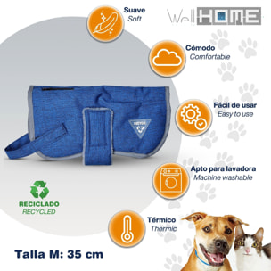 Abrigo para mascotas 35cm hearts&homies azul