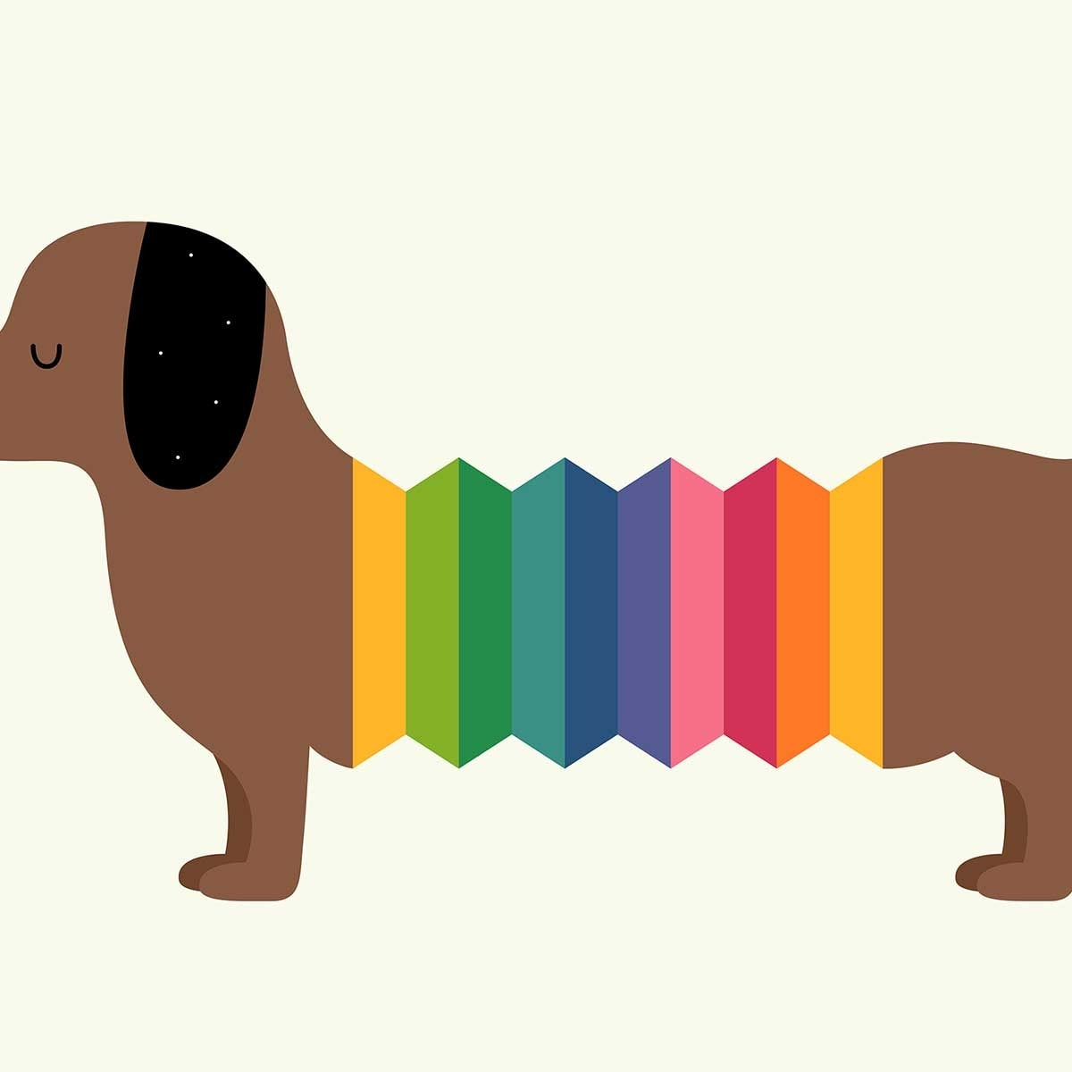 Affiche  hot dog funny Affiche + cadre en bois - Chêne