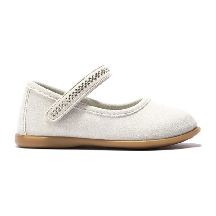 Mercedita infantil beige con velcro